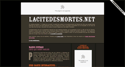 Desktop Screenshot of lacitedesmortes.net